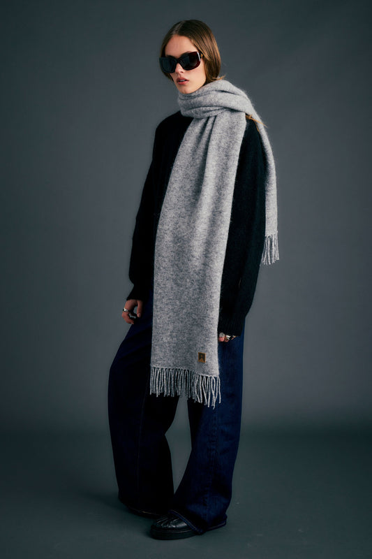 Willow Scarf Grey Marle