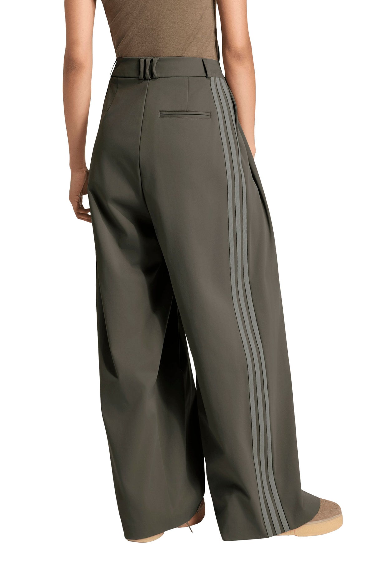 Pleated Pant Branch/Silver Pebble