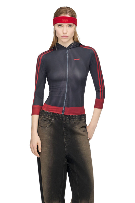 AVAVAV Hooded Cropped Baselayer Better Scarlet