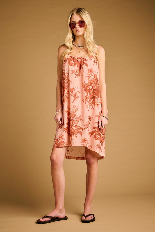Romantic Floral Strappy Nightie Rose