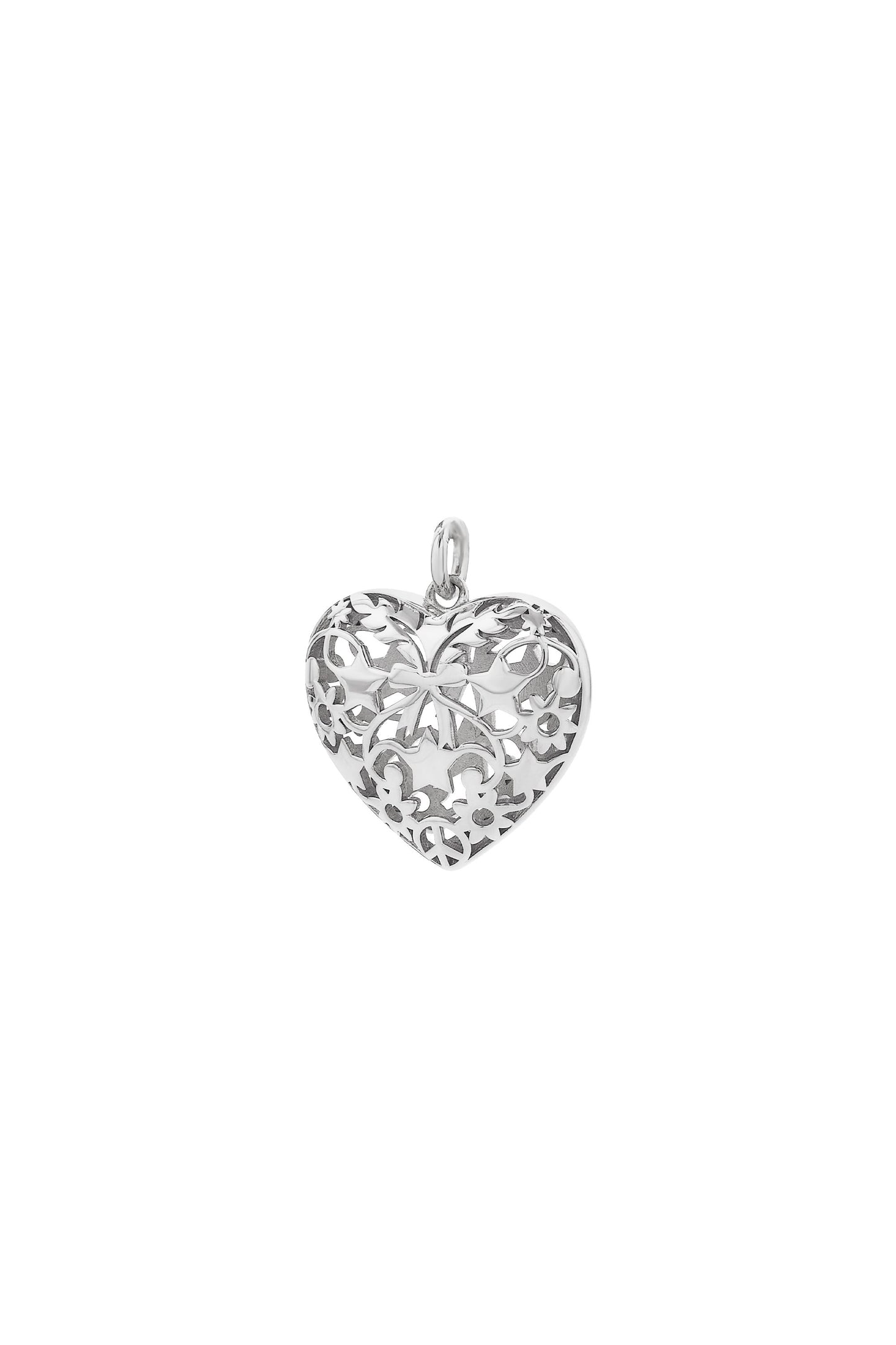 Heart Thrills Charm Silver