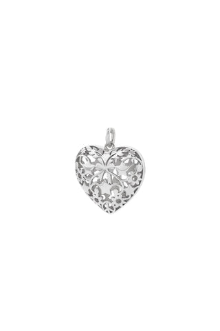 Heart Thrills Charm Silver