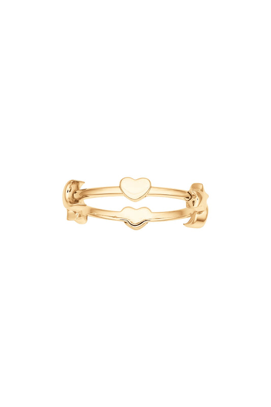 Mini Charm Ring Gold