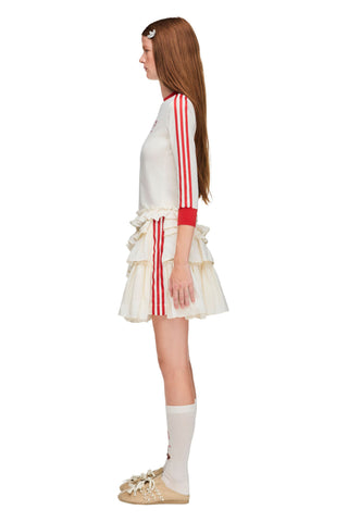 Simone Rocha Frill Skirt Chalk White