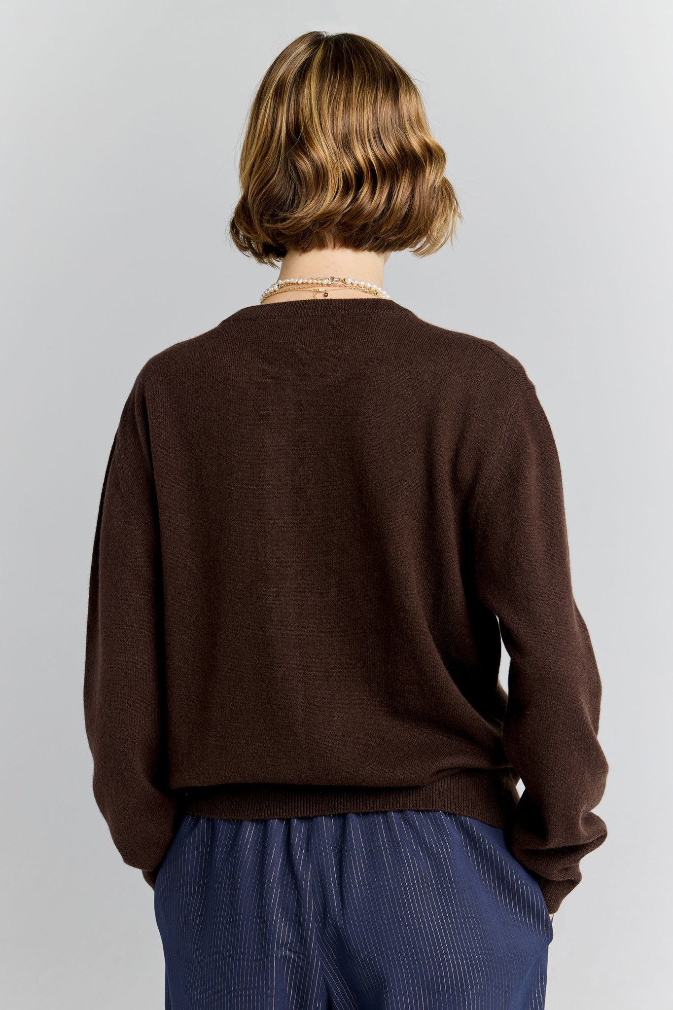 Posy Cashmere Cardigan Chocolate