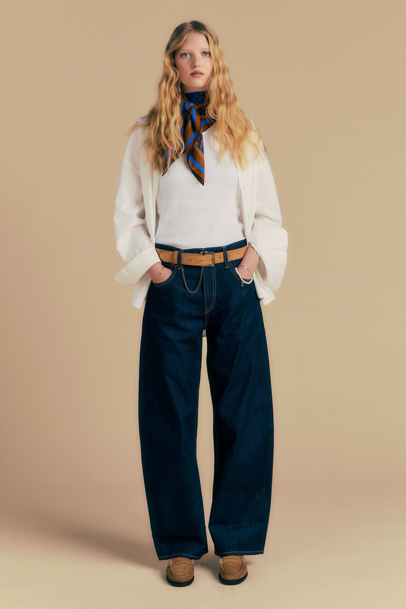 Blue Tab Drop Barrel New Rinse Moj Indigo