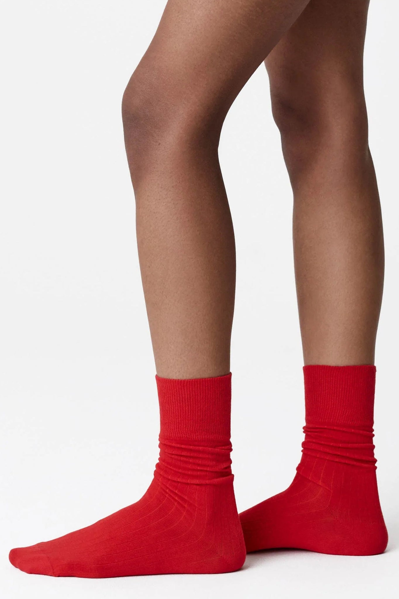 2-Pack Edna Cotton Socks Rouge