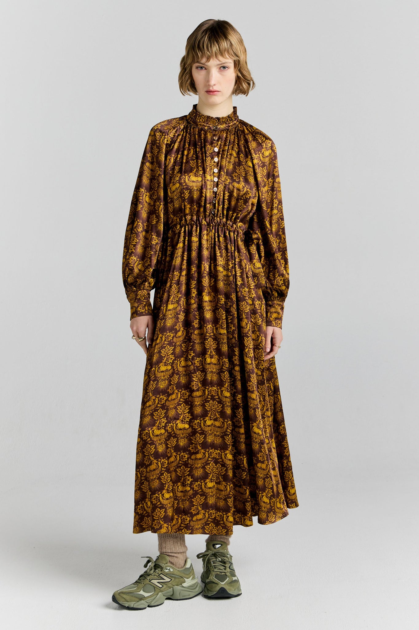 Deluge Dress Chocolate Multi