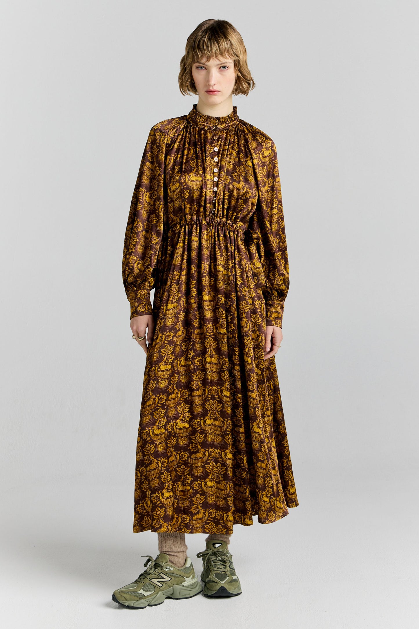 Deluge Dress Chocolate Multi