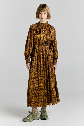 Deluge Dress Chocolate Multi