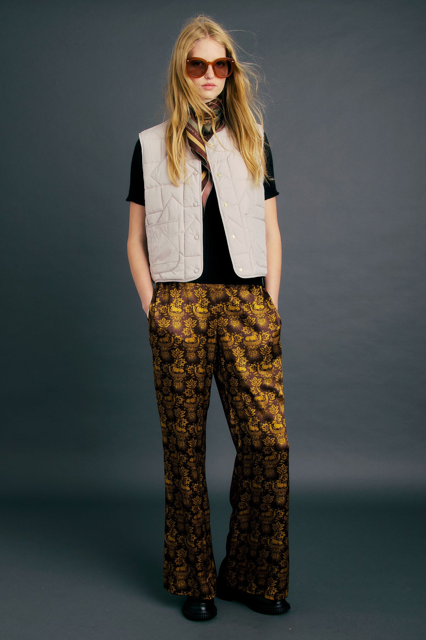 Quilted Drift Vest Ecru