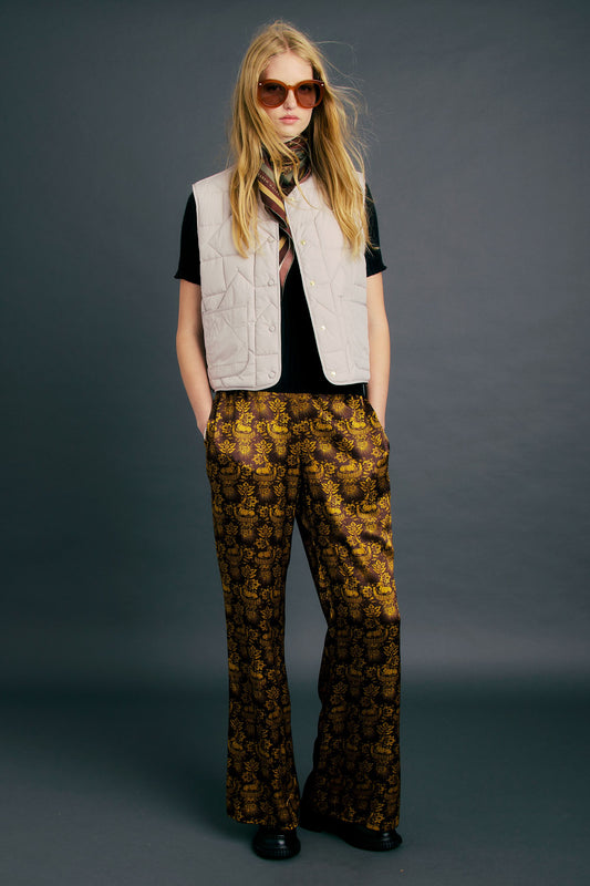 Quilted Drift Vest Ecru