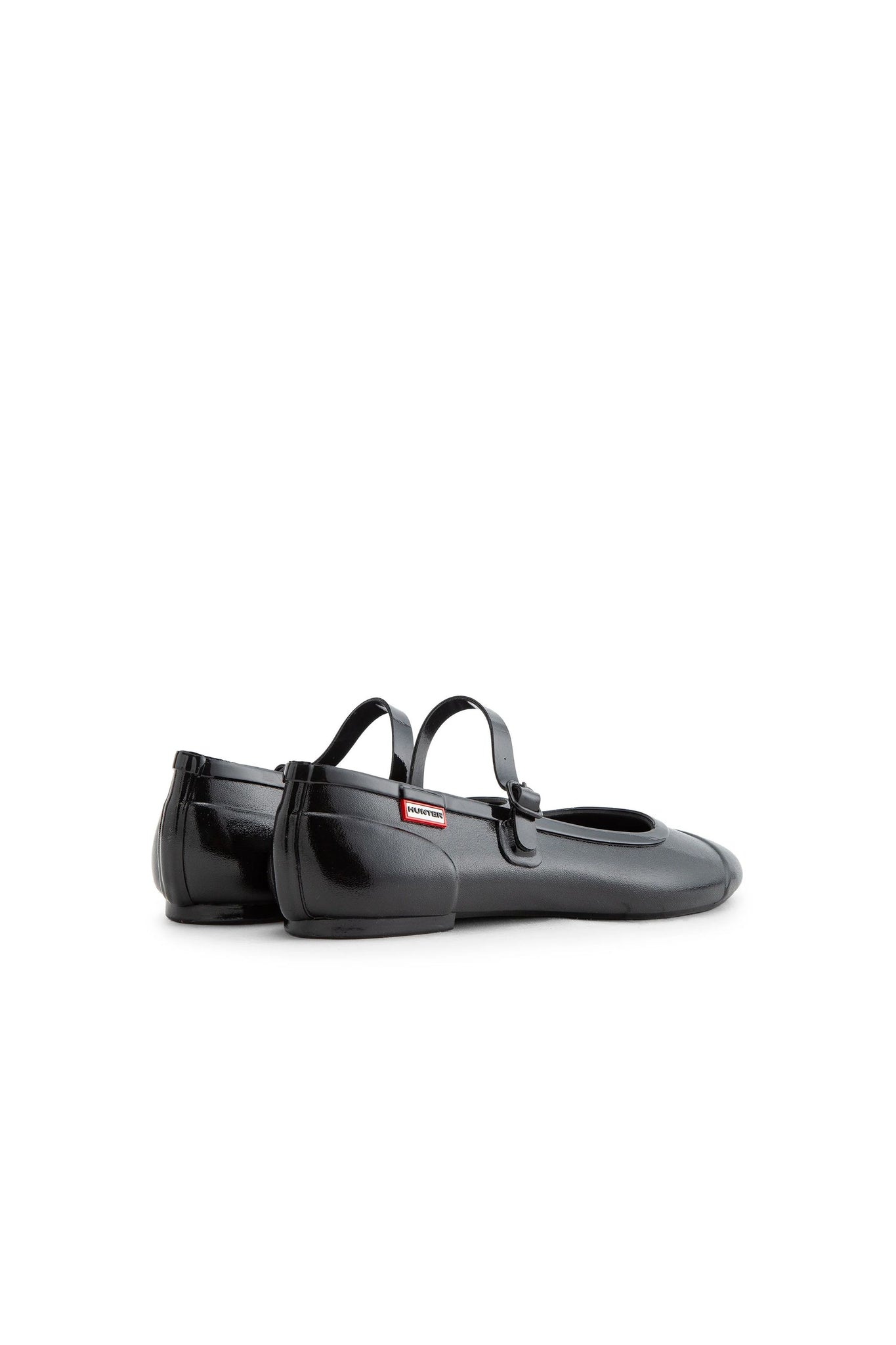 Refined Mary Jane Buckle Ballerina Gloss Black