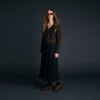 Sunray Pleated Skirt Black