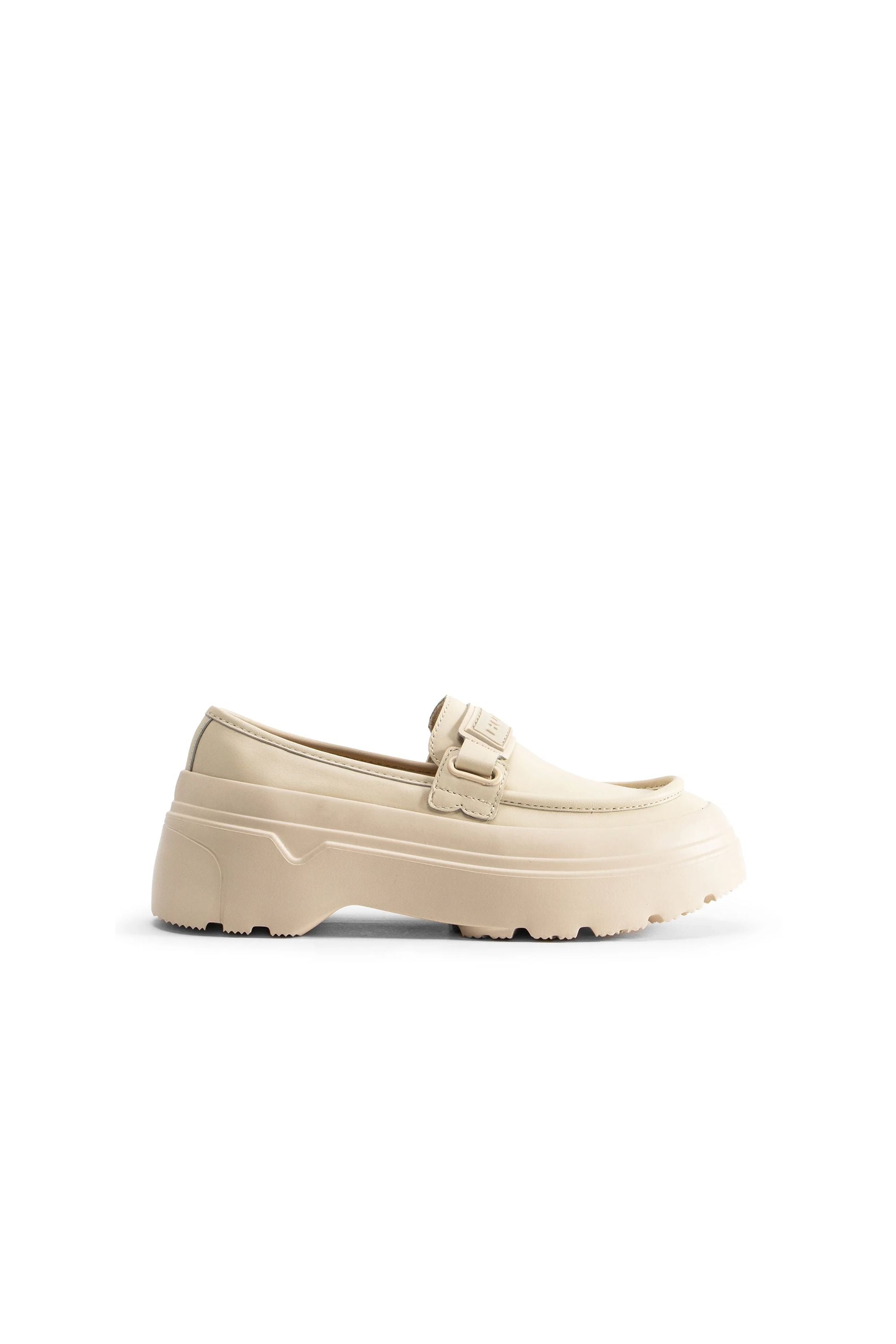 Refined Explorer Flatform Loafer Canvas Cream – Karen Walker