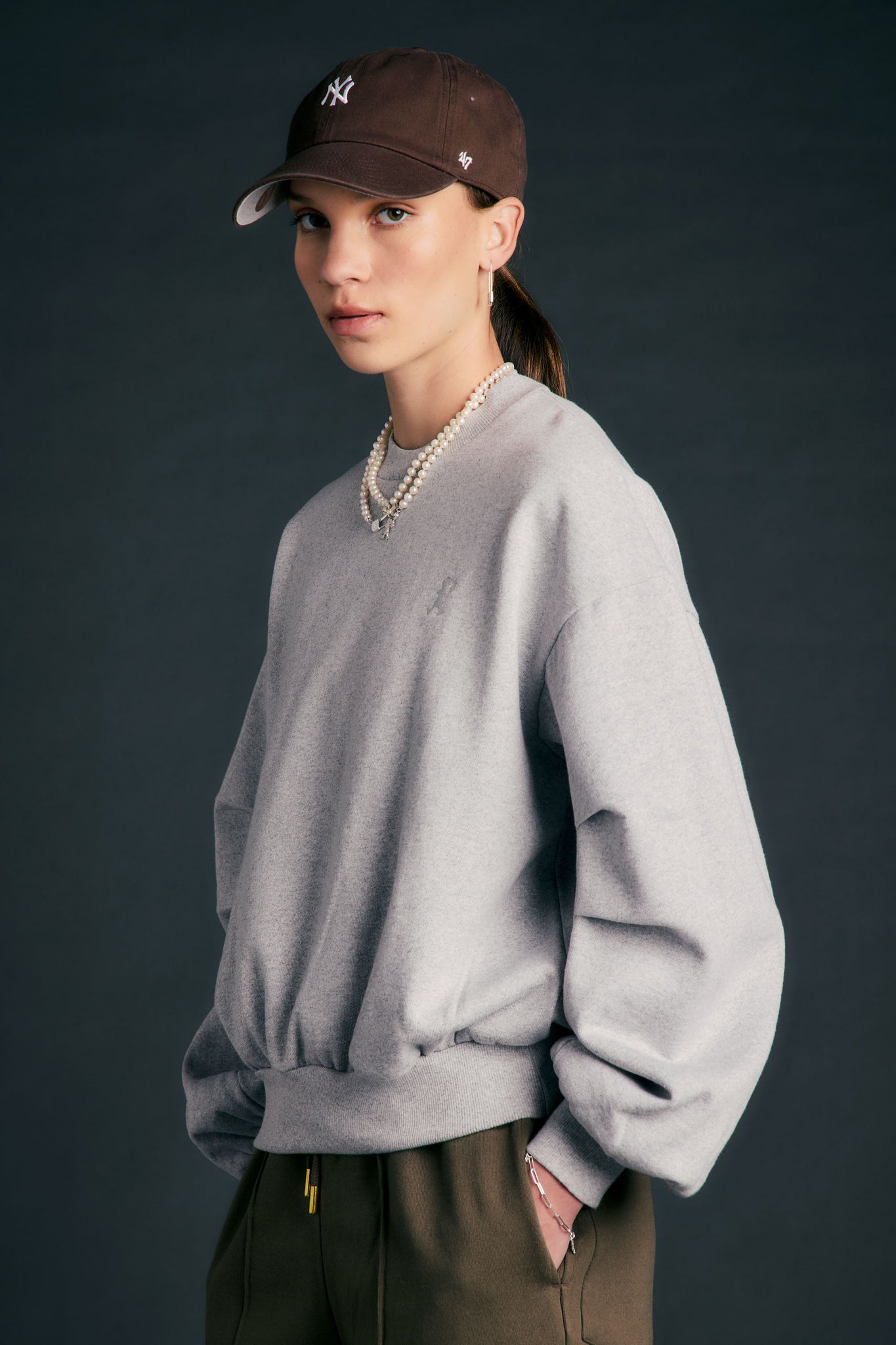 Campus Sweatshirt Grey Marle