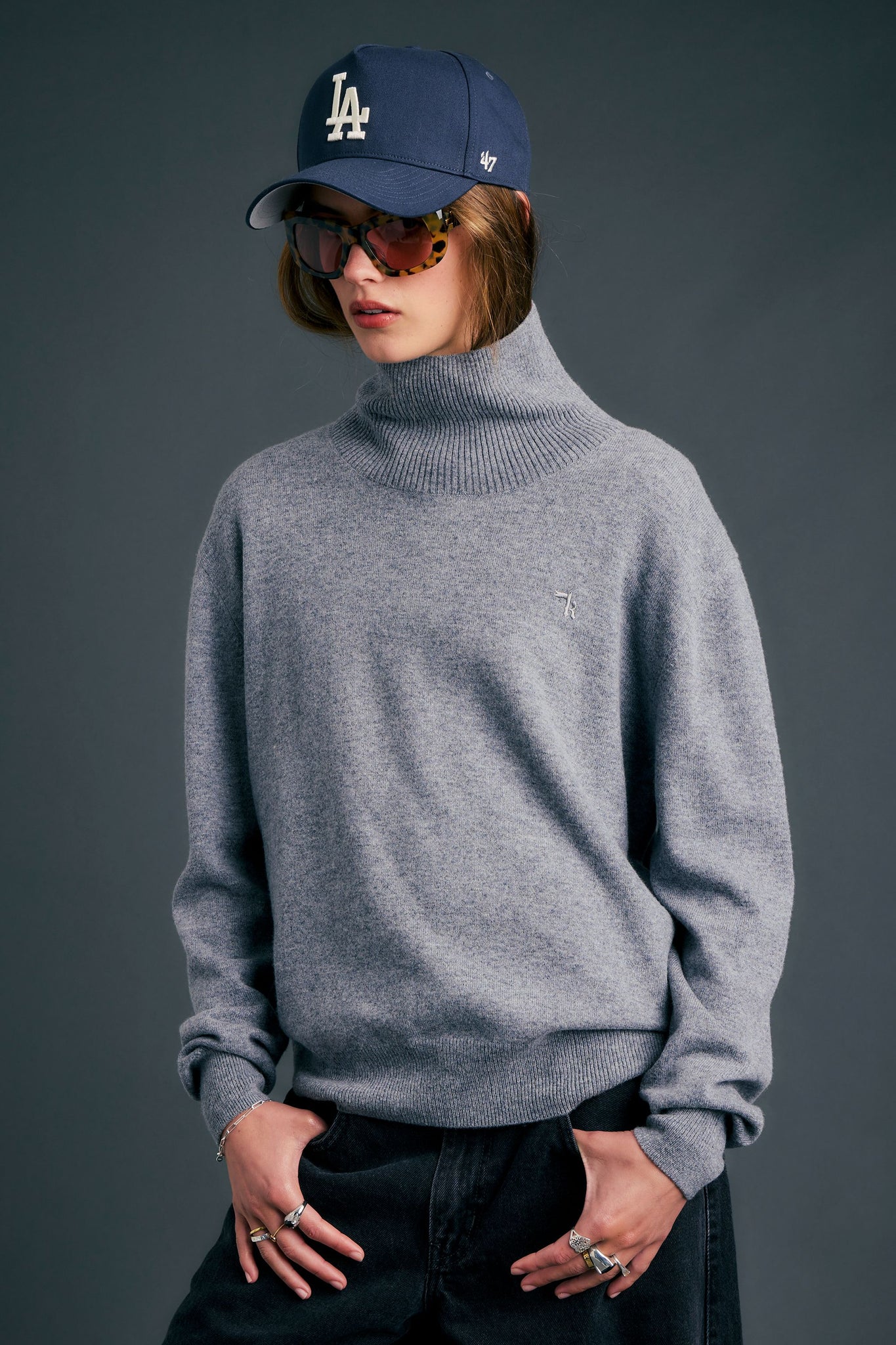 Margot Sweater Grey Marle