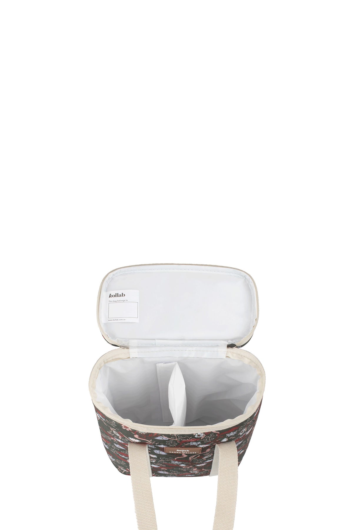 Wine Cooler Bag Whimsy Floral Olive Multi