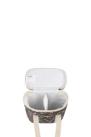 Wine Cooler Bag Whimsy Floral Olive Multi