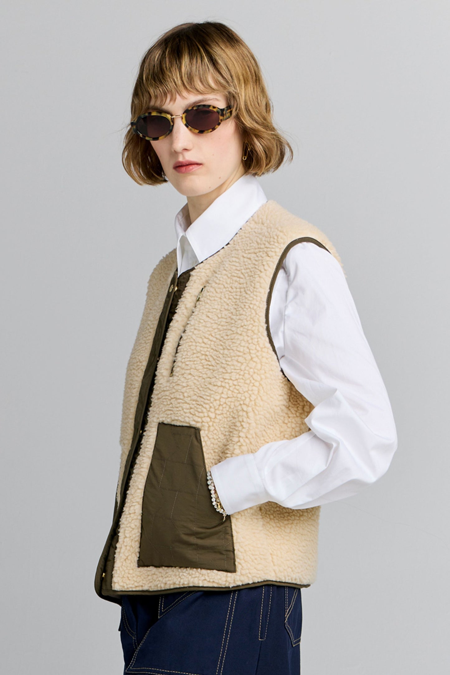 Rider Vest Natural/Olive