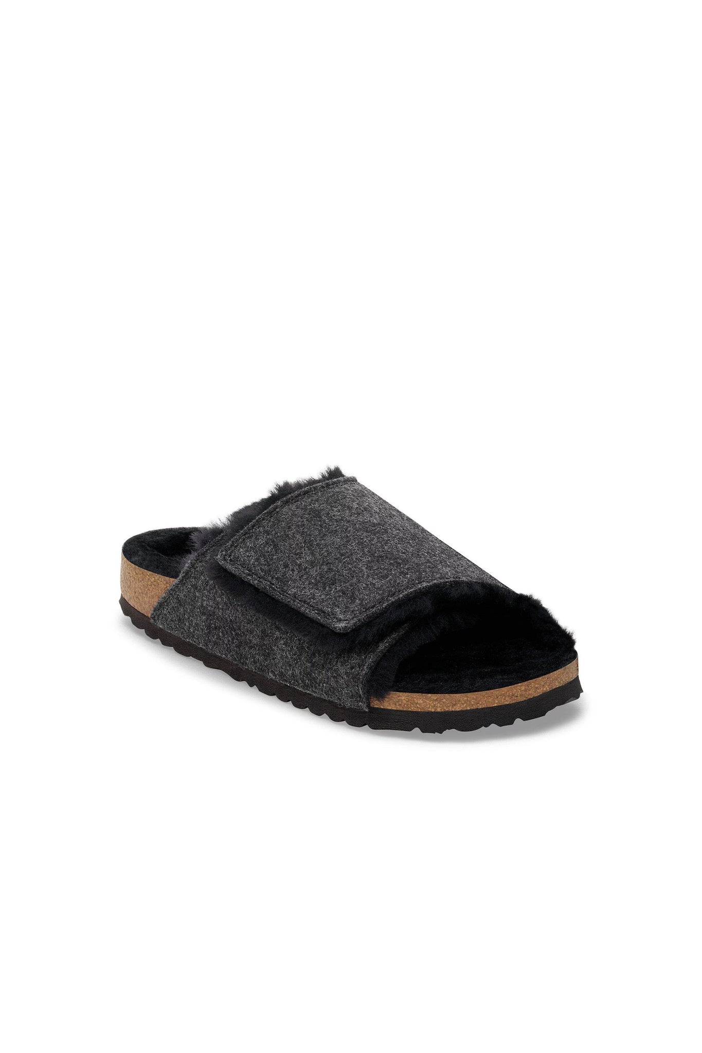 Solana Felt Shearling Regular Fit Anthracite