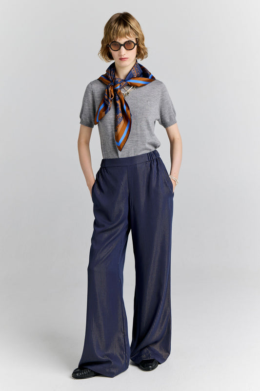 Palazzo Lounge Pants Navy