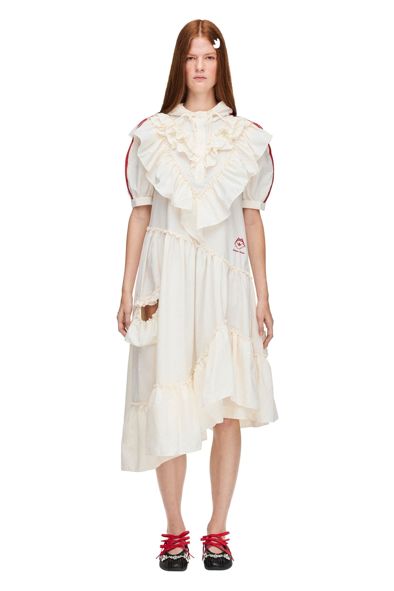 Simone Rocha Frill Dress Chalk White