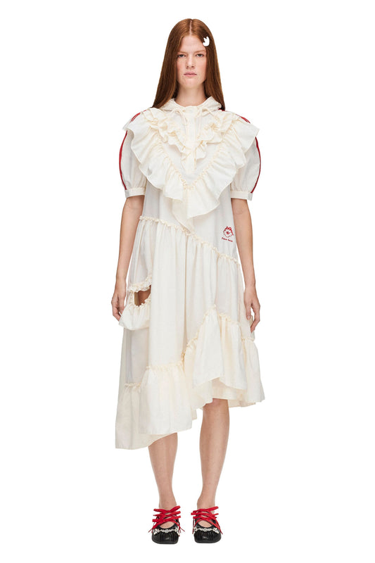 Simone Rocha Frill Dress Chalk White