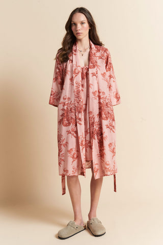 Romantic Floral Strappy Nightie Rose