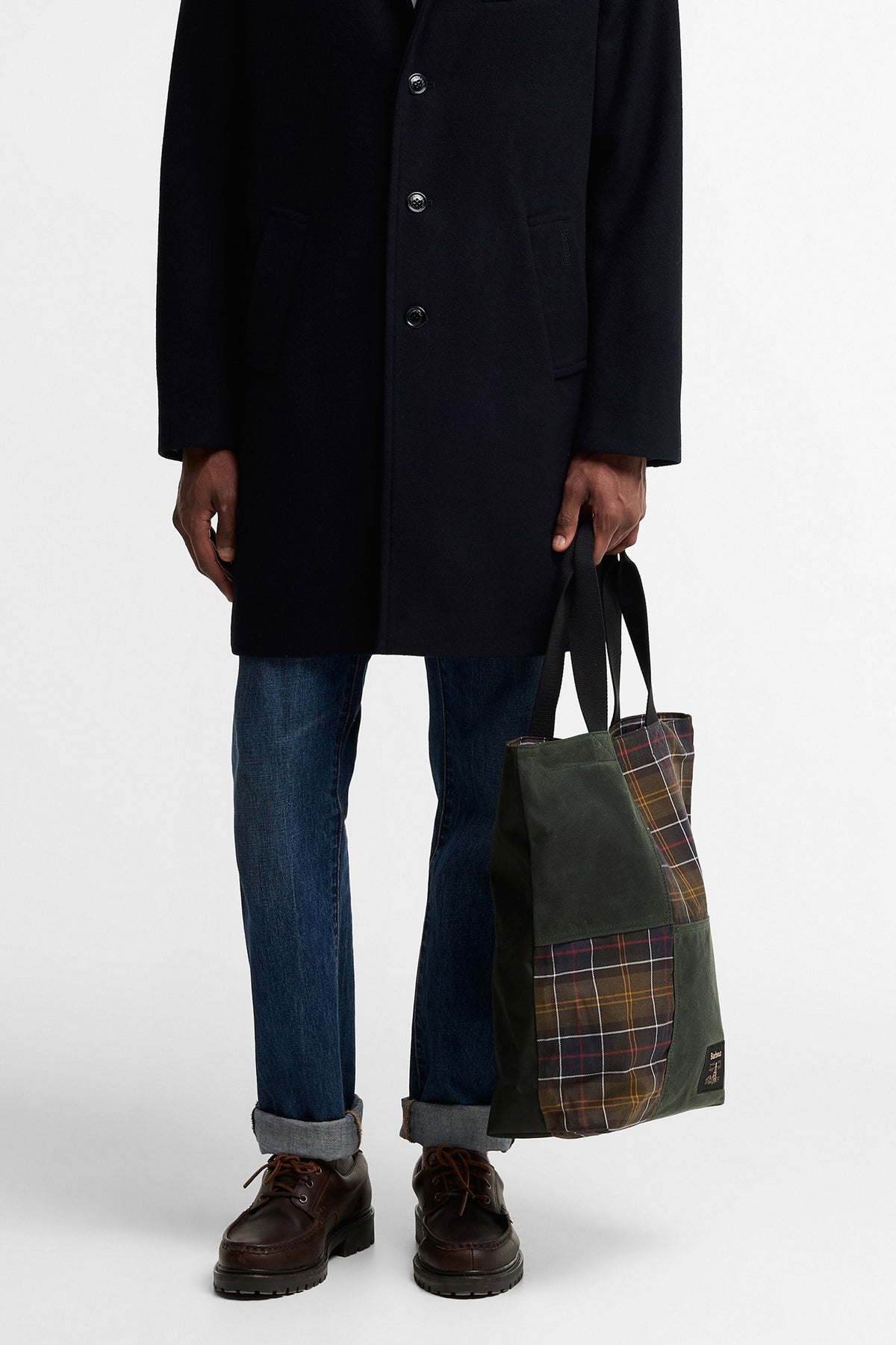 Field Patchwork Tote Bag Sage/Classic