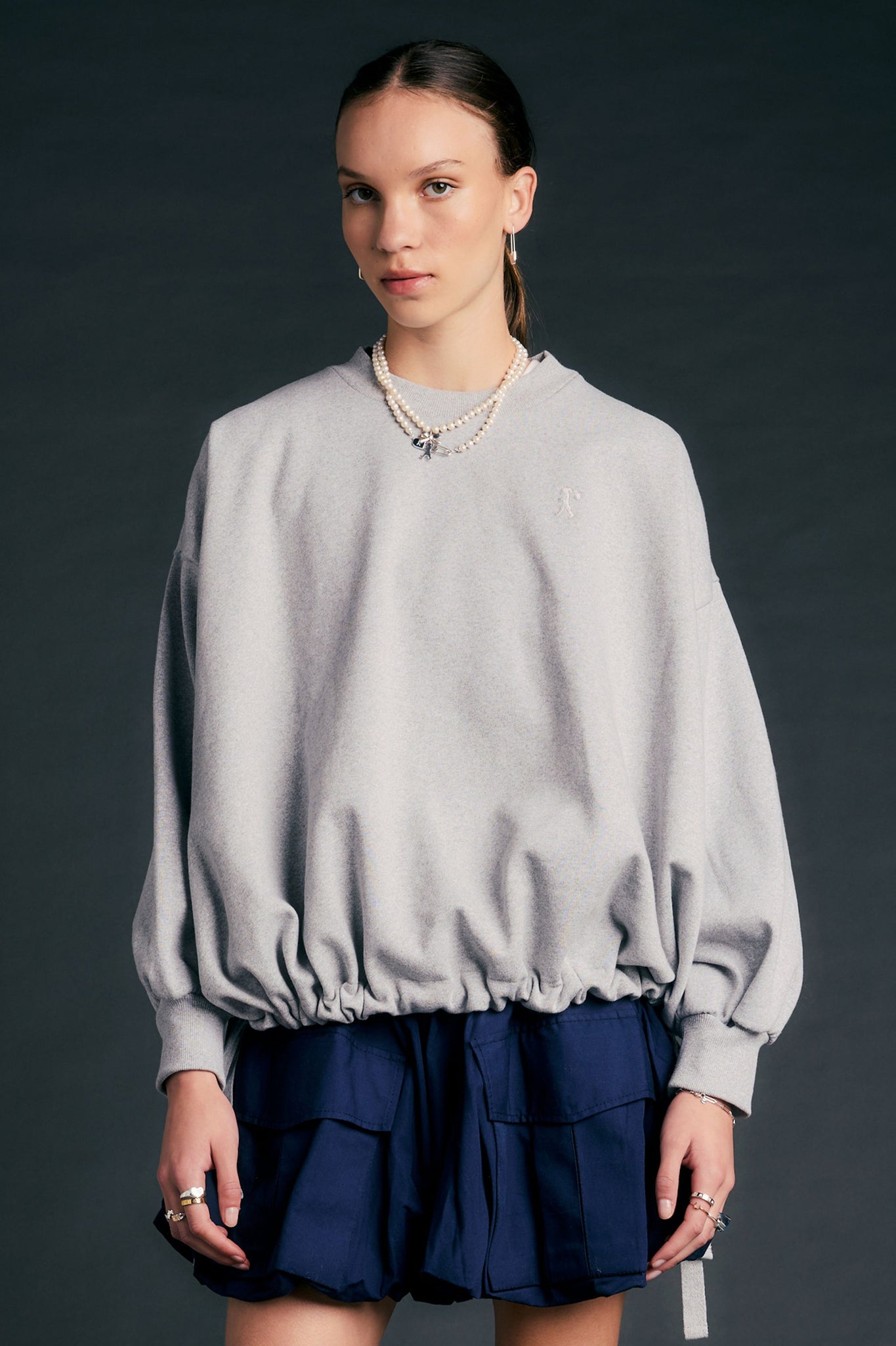 Fraternity Sweatshirt Grey Marle