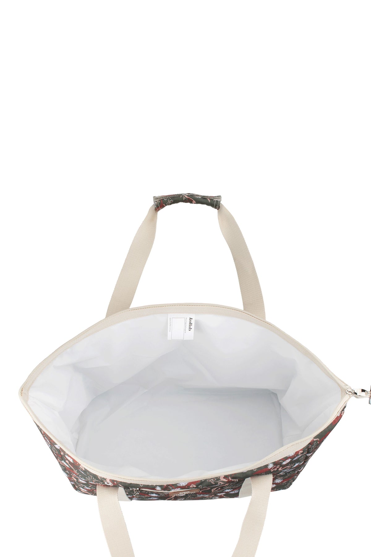 Tote Bag Whimsy Floral Olive Multi