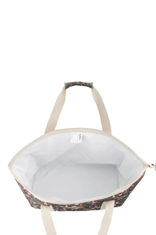Tote Bag Whimsy Floral Olive Multi