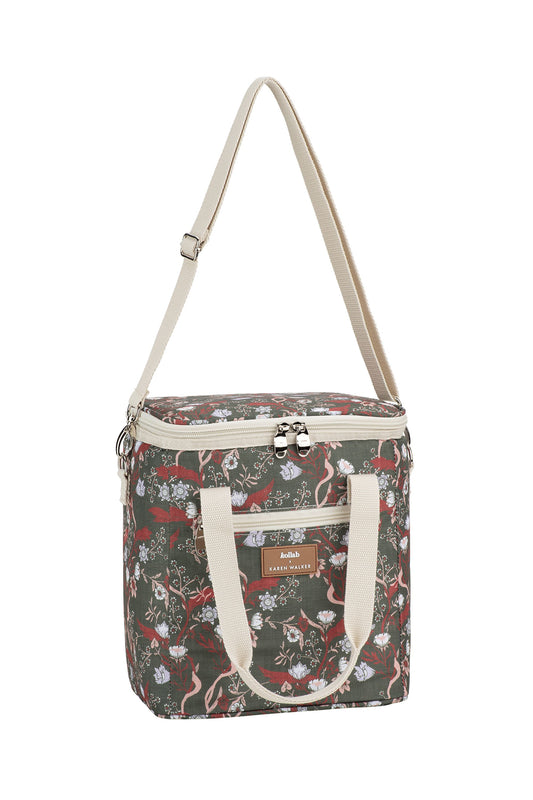 Mini Cooler Whimsy Floral Olive Multi