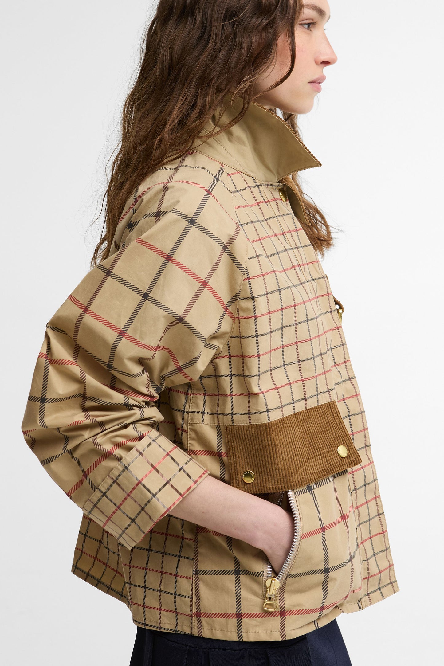 Mackworth Check Casual Jacket Beige Tattersall