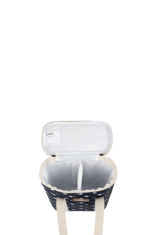 Wine Cooler Bag Floral Whale Navy