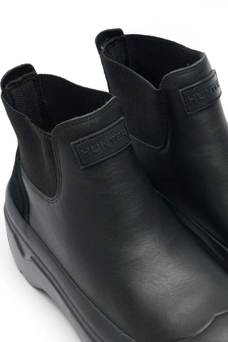 Refined Explorer Pull on Leather Boot Black