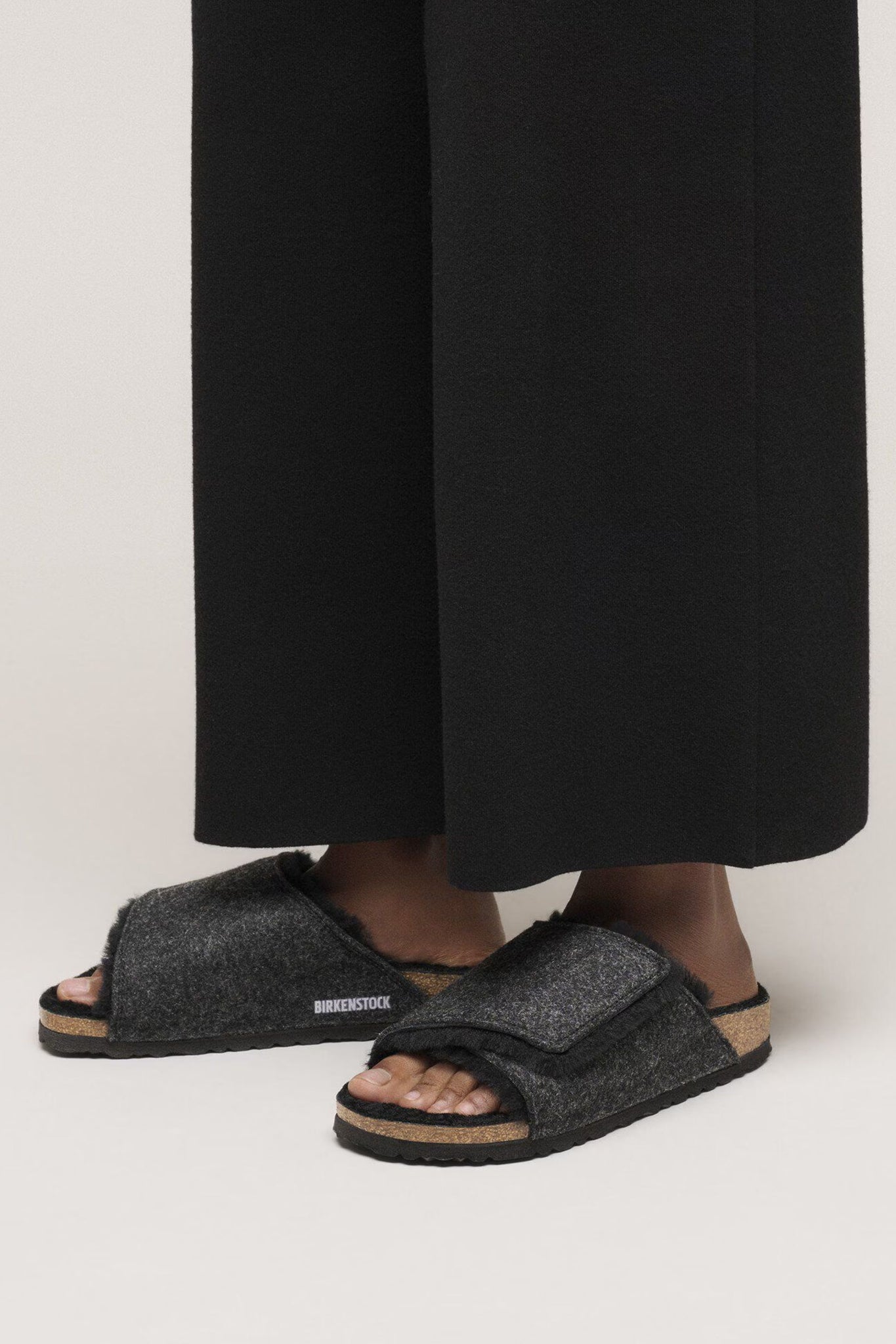 Solana Felt Shearling Regular Fit Anthracite