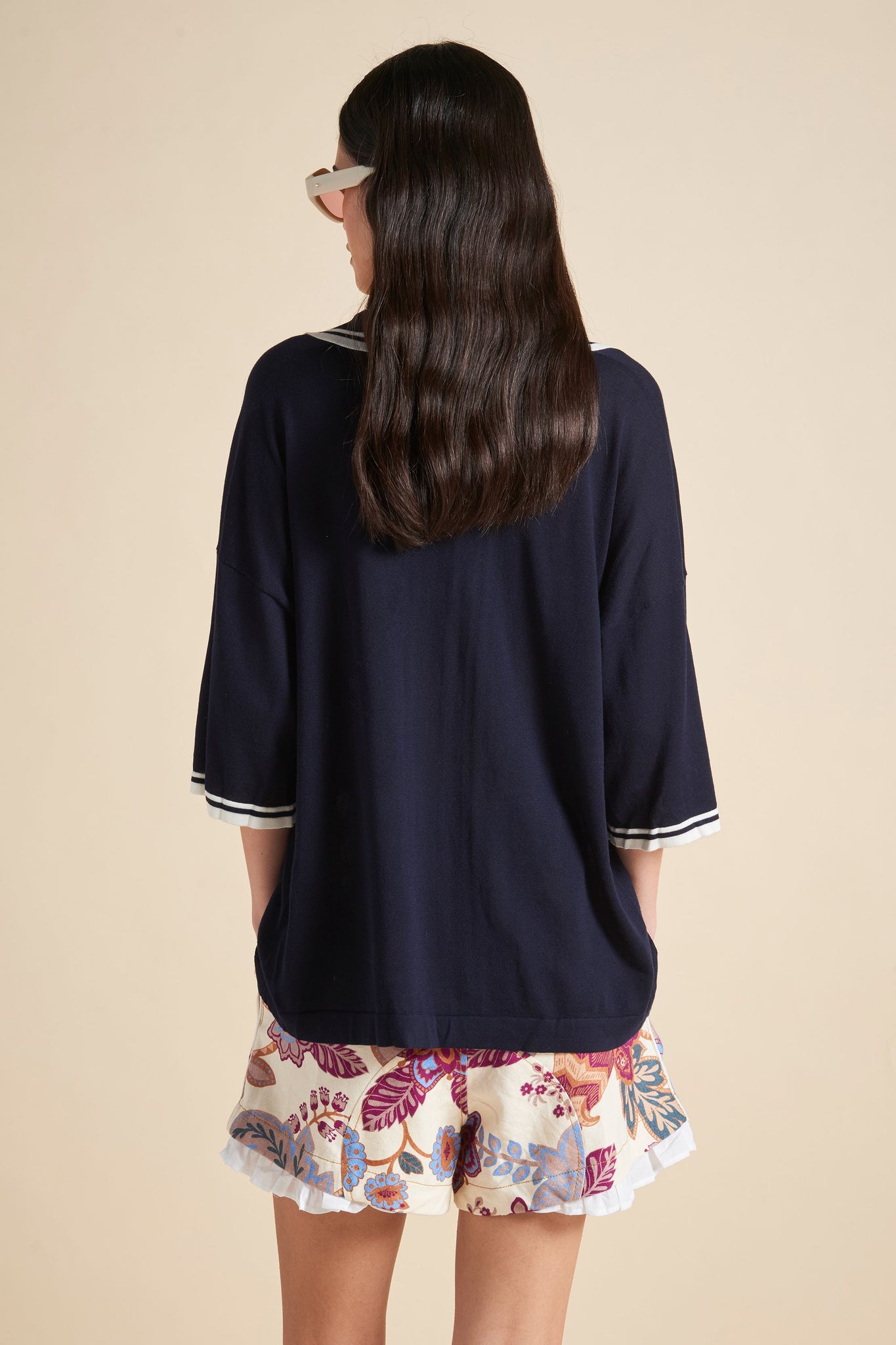 Relax Knit Polo Navy