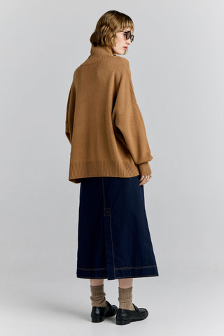 K Flag Sweater Tan
