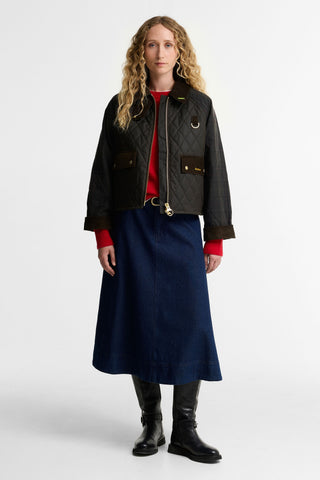 Tartan Reimagined Icons Tartan Quilted Spey Wax Jacket Olive/Classic