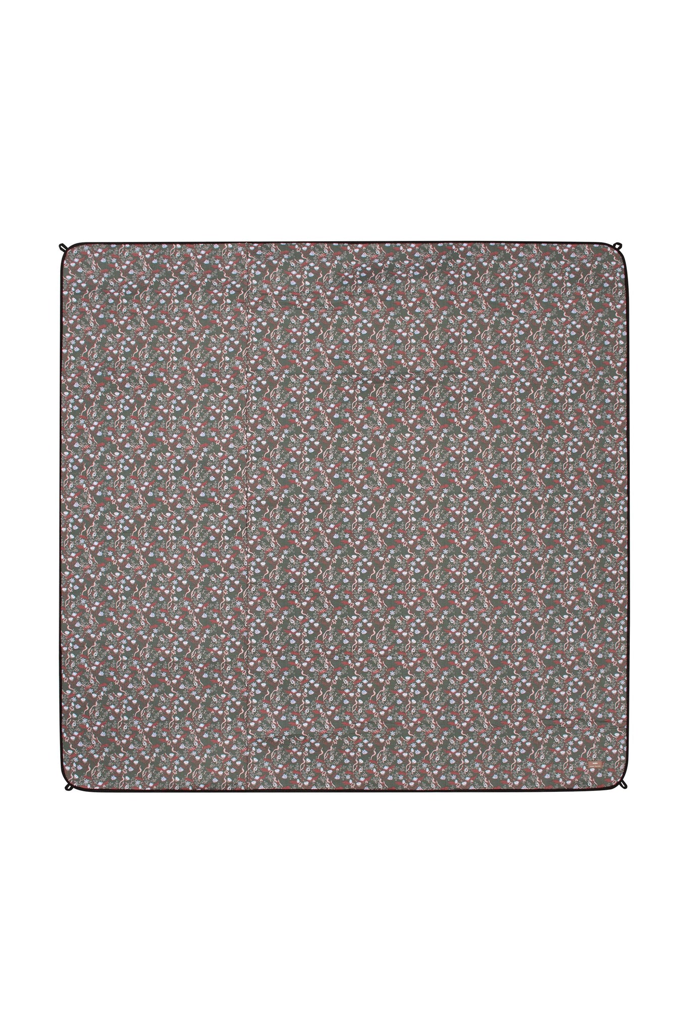 Picnic Mat Whimsy Floral Olive Multi