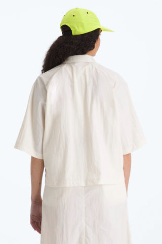 Red Box Nylon Short Sleeve Shirt White Dune