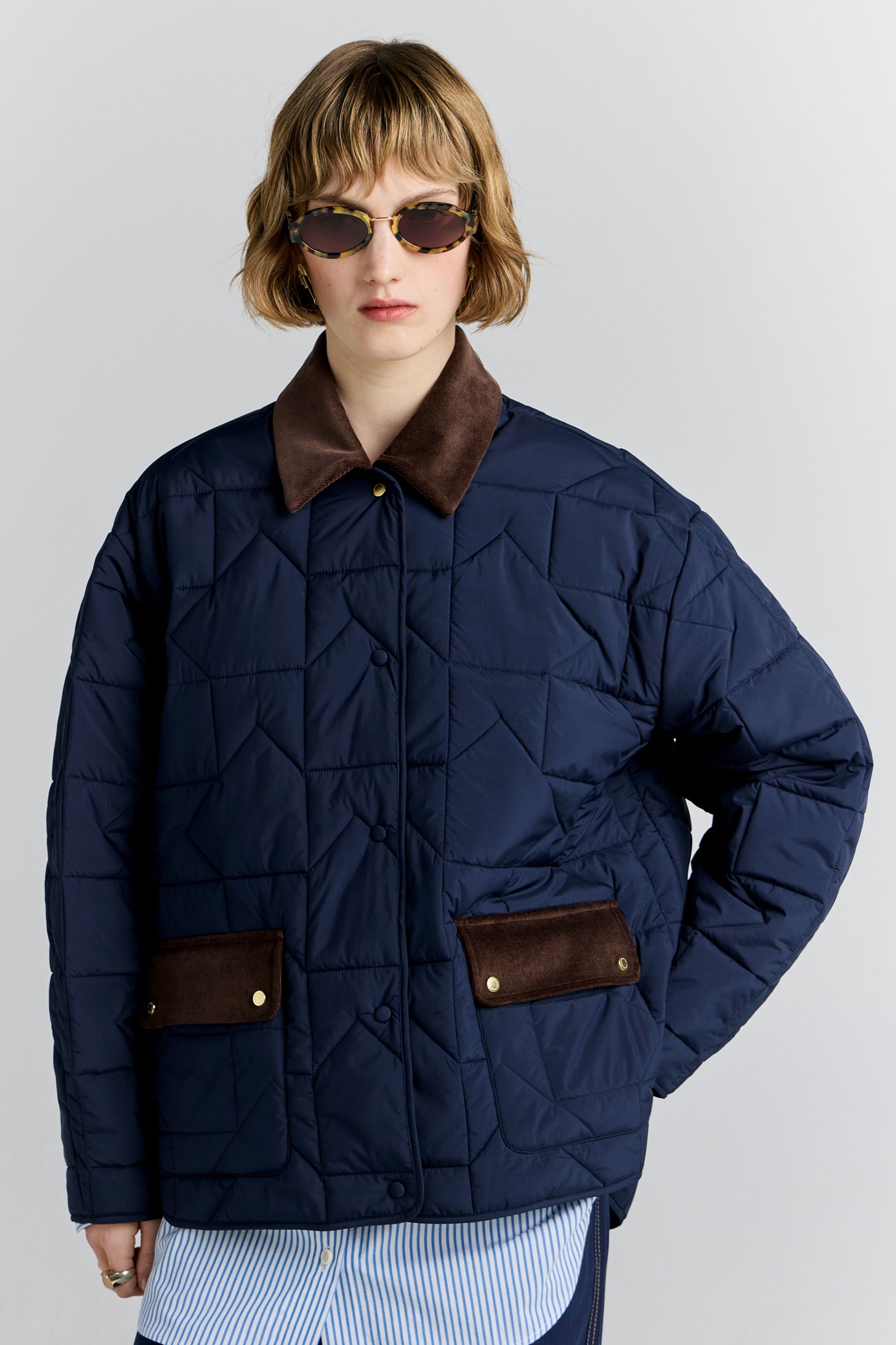 Ridge Jacket Navy – Karen Walker