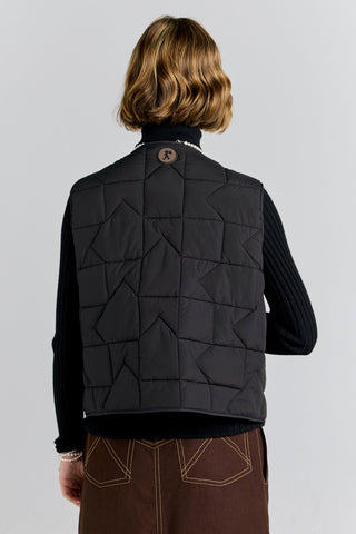 Quilted Drift Vest Black