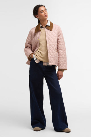 Cropped Liddesdale Quilted Jacket Gardenia/Dress/Beige
