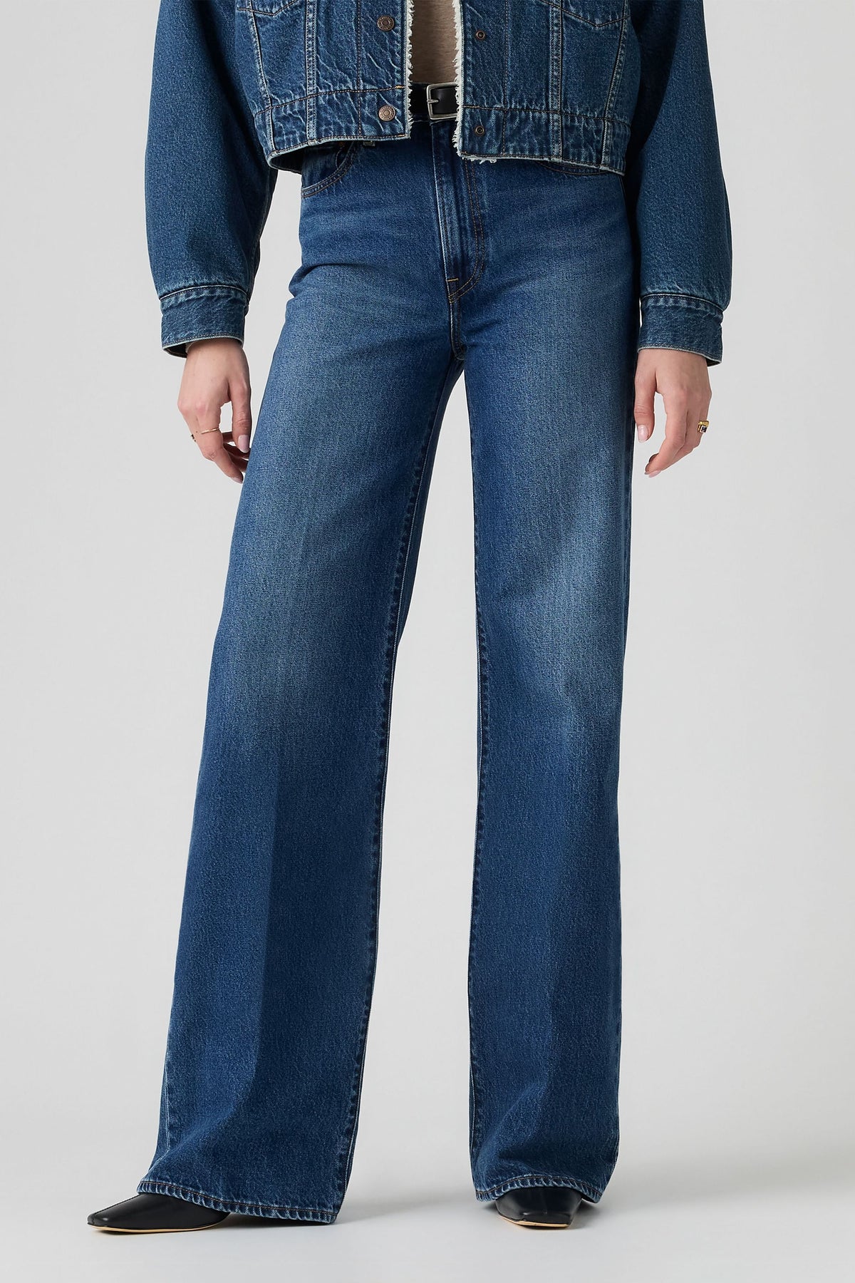 Ribcage Wide Leg Maybe Anywhere Medium Blue
