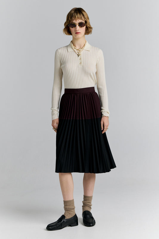Tranquility Skirt Black/Plum