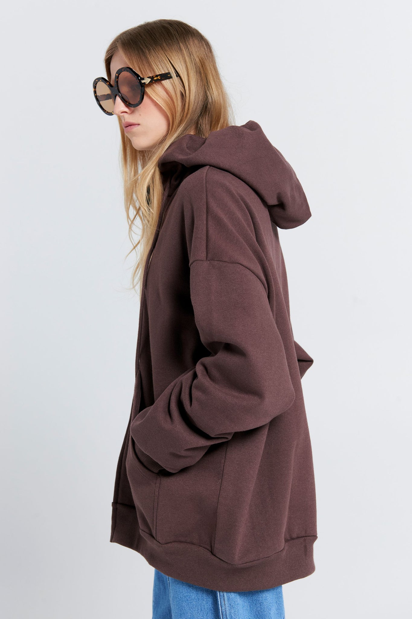 Oversized Hoodie Chocolate Brown
