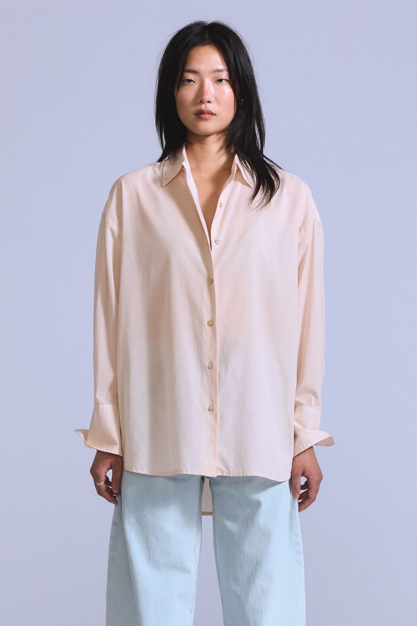 Blue Tab Core LS Woven Beige